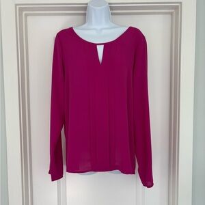 NWT Express Long Sleeve Notched Top Size L
